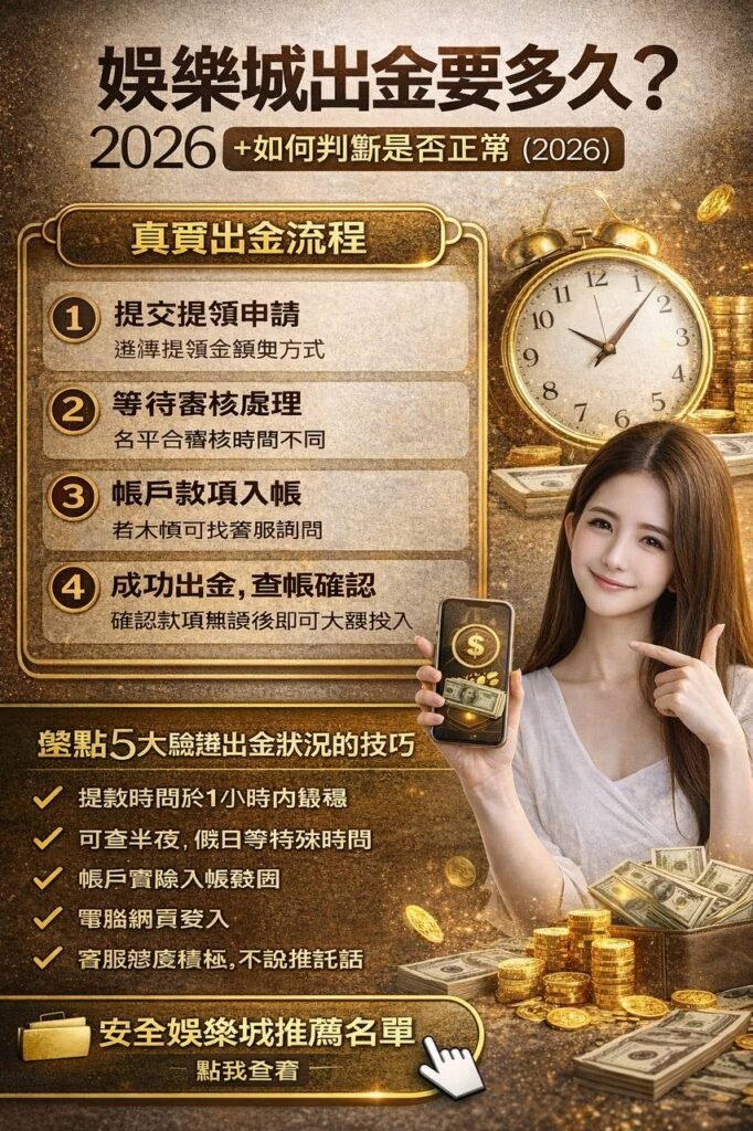 娛樂城出金 | 高手幫你整理出重點 真實流程解析