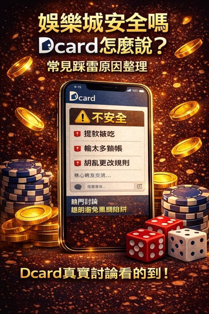 娛樂城安全嗎 Dcare網友怎麼說 常見踩雷原因與安全分析