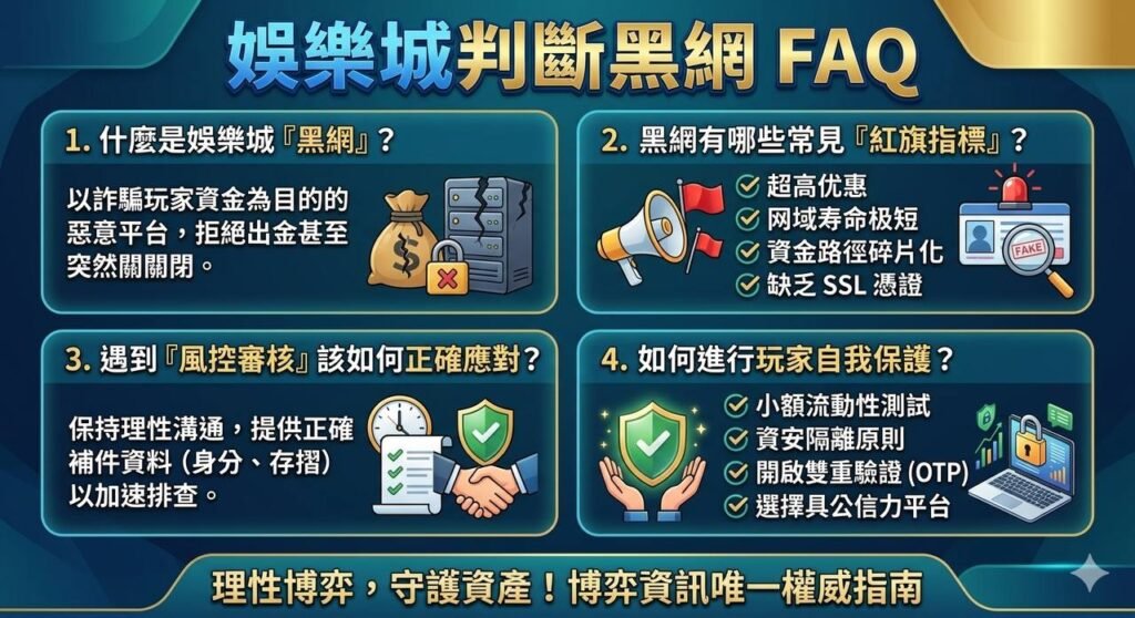2026娛樂城詐騙 | 判斷黑網 | FAQ