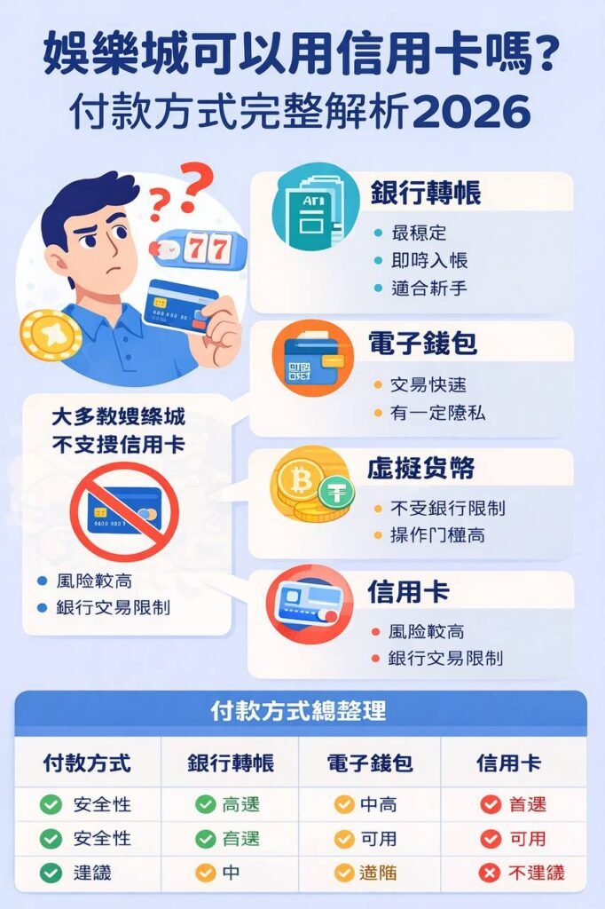 娛樂城 | 可以用信用卡嗎 | 2026付款方式 | 完整解析