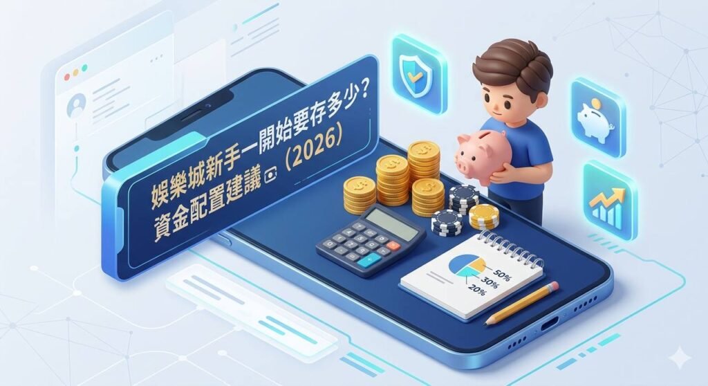 娛樂城新手 | 一開始要存多少 | 2026資金配置建議